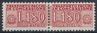 1955-81 ITALIA PACCHI IN CONCESSIONE STELLE 180 LIRE MNH ** - RR10377-2 - Consigned Parcels