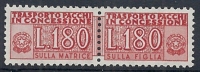 1955-81 ITALIA PACCHI IN CONCESSIONE STELLE 180 LIRE MNH ** - RR10377-3 - Pacchi In Concessione