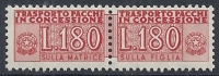 1955-81 ITALIA PACCHI IN CONCESSIONE STELLE 180 LIRE MNH ** - RR10377-6 - Pacchi In Concessione