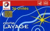 TELECARTE 1 CARTE...TOTAL...LAVAGE AUTO 36.... VOIR SCANNER - Car Wash Cards