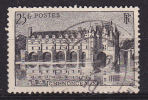 FRANCE N° 611 25F NOIR CHATEAU DE CHENONCEAUX OBLITERATION TELEGRAMMMES - Used Stamps