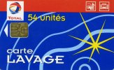 TELECARTE 1 CARTE...TOTAL ...LAVAGE AUTO 54 UNITES ... VOIR SCANNER - Car Wash