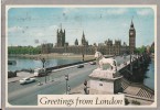 ZS32859 Great Britain London Westminster Bridge Used Perfect Shape Back Scan At Request - River Thames