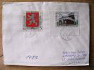 Cover Sent From Czech Rep. To Lithuania, 1994, Coat Of Arms, Church Praha - Briefe U. Dokumente