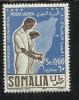 SOMALIA AFIS 1956 POSTA AEREA AIR MAIL PRIMA 1a ASSEMBLEA LEGISLATIVA SOMALA CENT. 60 C MNH - Somalië (AFIS)