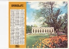 Almanach Des PTT 1955 "Bagatelle / Les Tuileries "  Paris, Orangeraie, Jardin Public, Fleurs, OBERTHUR - Formato Grande : 1941-60