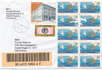 Italy Registered Cover Sent To Denmark Pavarolo 5-5-2009 (2 Of The EUROPA CEPT Stamps Is Damaged) - 2011-20: Marcofilie