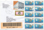 Italy Registered Cover Sent To Denmark Pavarolo 5-5-2009 (2 Of The EUROPA CEPT Stamps Is Damaged) - 2011-20: Marcophilia