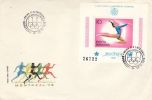 ROMANIA 1976 MICHEL NO : BL.135 FDC - Zomer 1976: Montreal