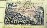 Martinique 1947 Le Mont Pele 20f - Used - Other & Unclassified