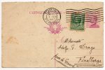 TORINO /  FINALBORGO  - Card_Cartolina Pubblicitaria  1.8.1923  " Ditta C. MANFREDI  " Cent. 25 + 5 - Reklame