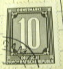 Germany 1956 Official Stamp 10pf - Used - Andere & Zonder Classificatie