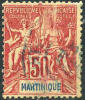 Martinique #48 Used 50c Carmine/Rose From 1892 - Gebruikt