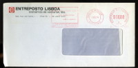 Cachet ROUGE Du Portugal Pub Datsun Nissan Voitures Et Camions / Portugal Pub Datsun Nissan Cars Trucks FRANKING METER - Camions