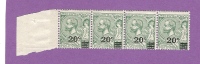 MONACO TIMBRE N° 51 NEUF SANS CHARNIERE PRINCE ALBERT 1ER BANDE DE 4 - Unused Stamps