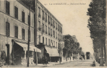 93 - LA COURNEUVE - CPA -  Boulevard Pasteur - Vue Animée, Charette, Omnibus - écrite 1918 - La Courneuve