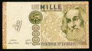 1000  Lire " ITALIE "      Vf      Usagé2 - 1.000 Lire