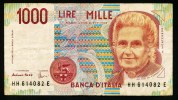 1000  Lire " ITALIE "      Vf      Bc 52 - 1000 Lire