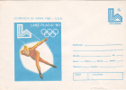 WINTER OLYMPICS, LAKE PLACID, SKATING, 1980, COVER STATIONERY, ENTIER POSTAL, UNUSED, ROMANIA - Hiver 1980: Lake Placid