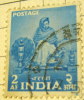 India 1955 Woman Spinning 2A - Used - Used Stamps