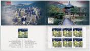 LATVIA 2002 Philakorea S Booklet With Jaunsdrabins Painting Michel 572 X 6  MNH / ** - Lettland