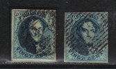 BELGIQUE N° 7 & 7 A  Obl. Superbes - 1851-1857 Medallions (6/8)