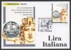 ITALIA - FDC CARTOLINA MAXIMUM CARD 2012 - 150° ANNIVERSARIO LIRA ITALIANA - 274 - Maximumkaarten