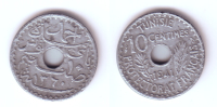 Tunisia 10 Centimes 1941 WWII Issue - Tunesien
