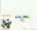 CHINA 2000 - FDC LANDSCAPES IN DALI   W/2 STAMPS OF 80-2.80  Y- POSTMARKED APR 19,2000  BUTTERFLIES DESIGN RE 241 - 2000-2009
