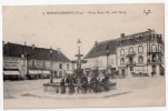 Henrichemont, Place Henri IV, Côté Nord, E.M.B. N° 4, épicerie Parisienne Félix Potin, Café Touquoy, Belle Animation - Henrichemont