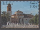 ESPAÑA. SELLO USADO AÑO 2012. SERIE "TODOS CON LORCA". SANTUARIO DE LA VIRGEN DE LAS  HUERTAS - Used Stamps