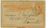 Congo - Entier Postal état Indépendant Du Congo De Boma Vers Bruxelles Du 09/04/1902, See Scan - Interi Postali