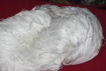 COTON SATIN BLANC à Faire Du CROCHET / TRES GROS ECHEVEAU  Brin à 6 Fils / 1.020 Kilo - Wool