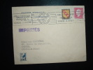 LETTRE TP BLASON LORRAINE 50 C + MARIANNE DE DULAC 1,50 F OBL. MECANIQUE 16 SEPT 47 PARIS 96 (75) - Postal Rates
