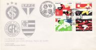 BRAZIL 1987 MICHEL NO 2224-7 FDC - Famous Clubs