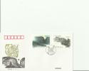CHINA 1995- FDC THE SONGSHAN MOUNTAINS -   W/2 STAMPS OF 1-50  NOV  10, 1995 RE 266 - 1990-1999