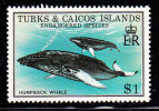 Turks & Caicos MNH Scott #384 $1 Humpback Whale - Endangered Species - Turks And Caicos