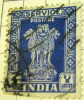 India 1950 Asokan Capital Official Stamp 4A - Used - Dienstzegels