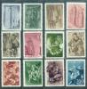 YU 1956-776-87 ARTS, YUGOSLAVIA, 12v, MH, * - Unused Stamps