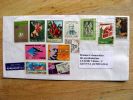 Cover Sent From Italy To Lithuania, 2011, 12 Stamps - 2011-20: Storia Postale