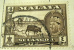 Selangor 1961 Sultan Salahuddin Ricefield 4c - Used - Selangor