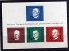 GERMANY - GERMANIA - ALLEMAGNE 1968 KONRAD ADENAUER SOUVENIR SHEET - FOGLIETTO   MNH - Altri & Non Classificati