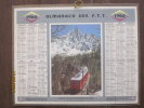 ALMANACH DES POSTES 1960 OBERTHUR CHEMIN DE FER MONTENVERS ET LES DRUS - Big : 1941-60