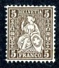 1881   Switzerland   Mi.Nr.37  MH*   #486 - Neufs