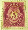 Norway 1962 Posthorn 5ore - Used - Oblitérés