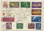 1949 Einschreiben Express Nach COLOMBO Ceylon Mit PJ Satz Und Taps 1948 Interessant - Briefe U. Dokumente