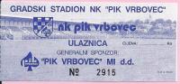 TICKET FOR CITY STADIUM OF SOCCER CLUB ´PIK VRBOVEC´, Croatia, Ticket No 2915 - Uniformes Recordatorios & Misc