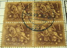 Portugal 1953 Medieval Knight 1e Block - Used - Used Stamps