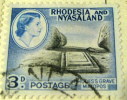 Rhodesia And Nyasaland 1959 Rhodes Grave Matopos 3d - Used - Rhodesien & Nyasaland (1954-1963)
