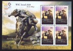 2008  Lest We Forget MS With ISRAEL 2008 Overprint  MUH ** - Hojas Bloque